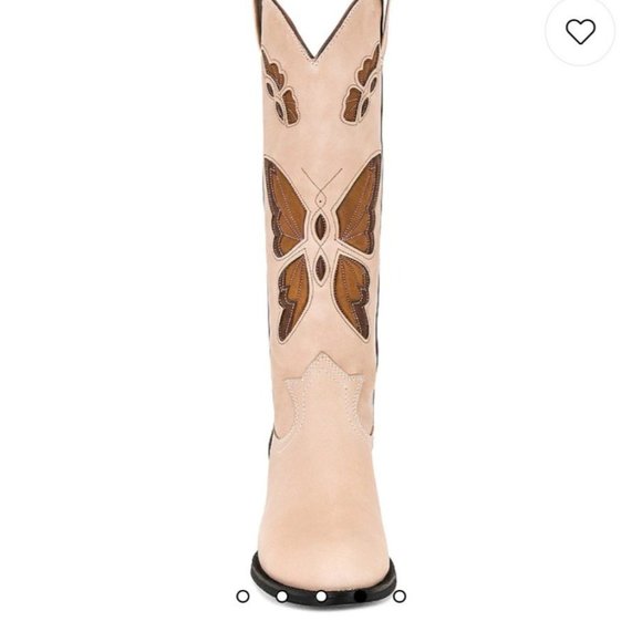 Jeffrey Campbell Fly Away Cowboy Boot in Natural - Picture 3 of 10